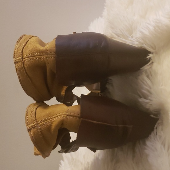 Airstep 2 tone brown leather shoes - Picture 6 of 12